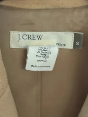 J.Crew Wool Blend Topcoat in Camel thumbnail 4