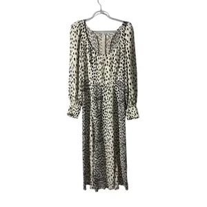 Reformation Alessi Midi Cheetah Print Dress Sz 6 thumbnail 2
