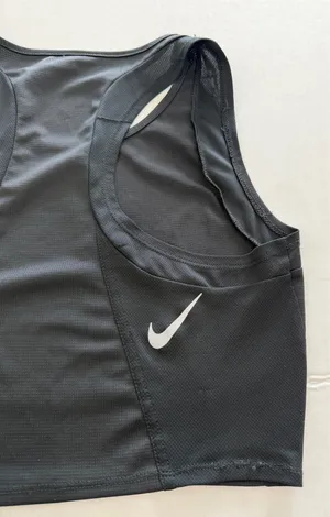 Nike Dri-FIT Black Loose Cropped Racerback Workout Tank Women’s Small thumbnail 3