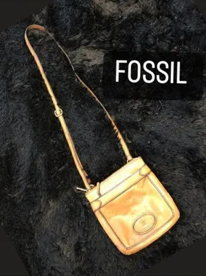 FOSSIL leather purse bag crossbody thumbnail 1