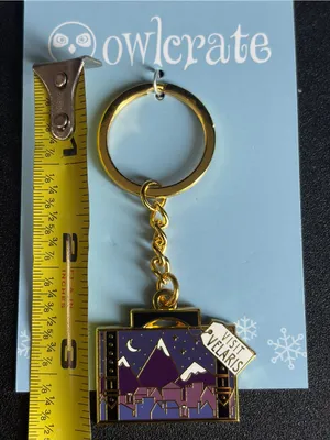 OwlCrate ACOTAR Visit Velaris Keychain Paperbackbones‎ Night Court Sarah J Maas⁠ thumbnail 5