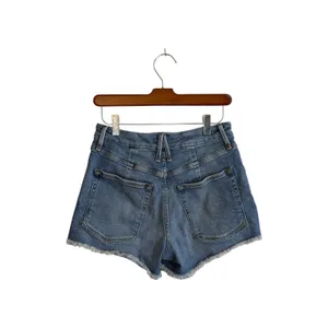 Good American Good Shorts Women 2 Blue‎ Cut Off High Rise Denim Jean Shorts thumbnail 2