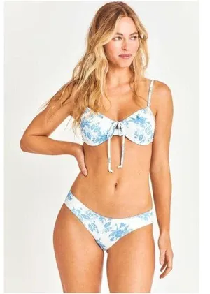 LOVESHACKFANCY Swim Massimo Bikini Set in Cobalt Pop Size Small thumbnail 1