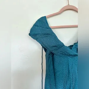Anthropologie‎ Maeve Cowl Neck Slip Midi Dress Size M Satin thumbnail 5