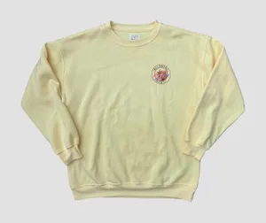 Billabong Yellow Hawaii Sweatshirt Palm Tree Graphic Crewneck Women's M NWOT thumbnail 1