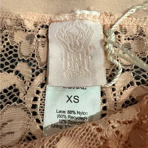 Free People x‎ We Are HAH Got Ur Back Lace Bra & Panty Set Copper Rose Sz XS New thumbnail 5