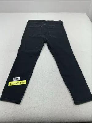 Woman’s GAP Denim High Rise Skinny Stretch Black Jeans 12/31S Button Zip thumbnail 2