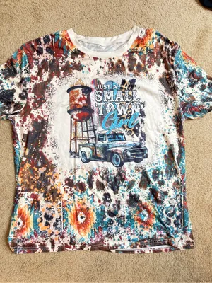 Just a Small Town Girl Graphic Tee - Multicolor thumbnail 1