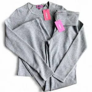 Edikted Women's Grey Fold Overs and Top thumbnail 1