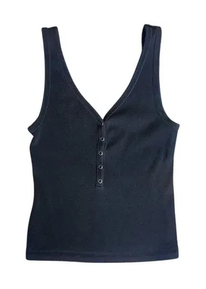 Vintage Y2K Abercrombie & Fitch Cropped Ribbed Tank Top! thumbnail 1