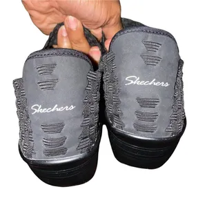 Skechers Walking Platform Slip on Mary Jane Open Toe Shoes Black size 8.5 thumbnail 5