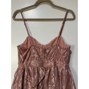 For Love & Lemons Shai Maxi Dress Dusty Pink Size Medium NWT Feminine Romantic thumbnail 11