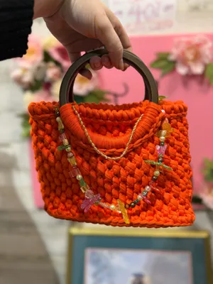 Hand made & crocheted Bag thumbnail 3