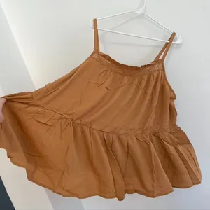 NEW NWT TORRID 3 Plus Size Crinkle Gauze Sleeveless Crochet Tank Tan Brown ish thumbnail 9