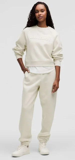 Lululemon Scuba Mid-Rise Oversized Jogger Regular IBone Ivory Size Medium W5GLNS thumbnail 1