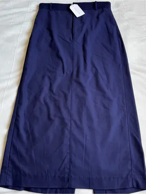 New Enza Costa Navy Maxi Skirt thumbnail 1