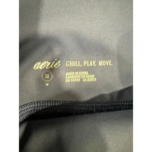 Aerie Chill Play Move Womens High Waisted Pocket Leggings Blue Medium 3802 thumbnail 4
