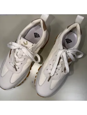 Necap Revela Chunky Platform Sneakers Women’s US 7.5 White Tan Casual Shoes thumbnail 2