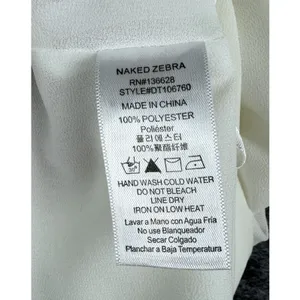 Naked Zebra Ladies Halter Blouse, Bead Embellished Front, Sleeveless, Size Large thumbnail 5