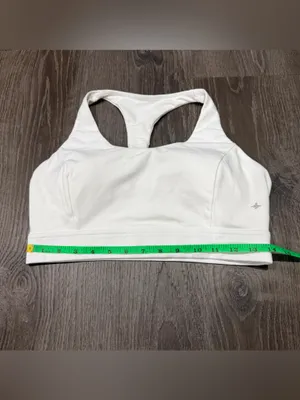 Halara White Strappy Sports Bra thumbnail 6