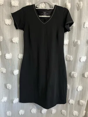 Patagonia Black V-Neck Short Sleeve Dress thumbnail 1
