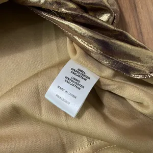 REVOLVE Superdown Gold Shimmer Mini Dress Cocktail Size XS Cowl Knot Hem Lined thumbnail 4