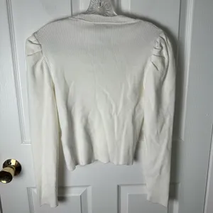 Farm Rio Off-White Flower Embroidery Knit Top S thumbnail 4