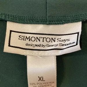 George Simonton Women’s long sleeves shirt size XL color green length 34” thumbnail 2