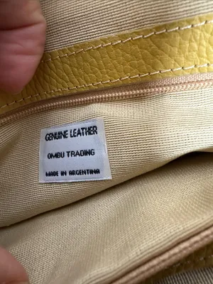 Ombu Leather Mustard Yellow Braided-Handle Shoulder Bag thumbnail 11
