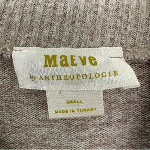 Maeve Anthropologie Mock Neck Sweater Women’s Small Beige Tan thumbnail 6