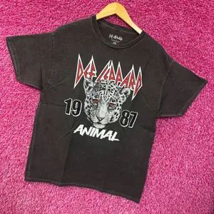 Def Leppard 1987 Animal Hysteria Heavy Metal Rock Band Tee M thumbnail 3