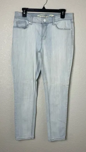 Seven7 Light Blue Skinny Jeans Low Rise Size 10 thumbnail 1