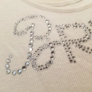 {S} Victoria's Secret I Do 'Bride' Ribbed Tank Top White thumbnail 3