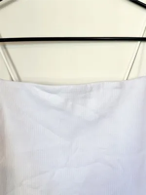 NWT Madewell White Squareneck Tank Top - Size: Medium thumbnail 3