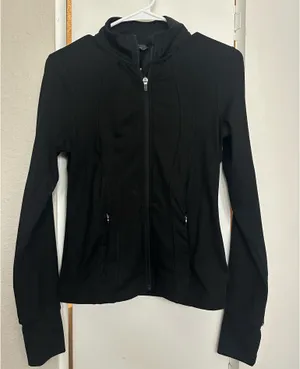 Danskin Black Tight Athletic Jacket thumbnail 1