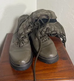 Coach Combat Boots Lace Up Size 5.5 Sage Green thumbnail 1