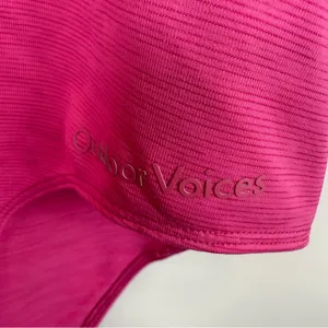 Outdoor Voices tech sweat leotard in hot pink Women's Size Medium thumbnail 3
