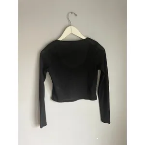 Cotton On Black Cardigan Sweater Coquette Whimsigoth 90s y2k size Small Basic thumbnail 2