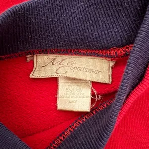MC Sportswear Vintage 90s Collared Sweatshirt Red Love Me Love My Cat Size Large thumbnail 4