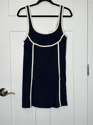Daily Practice Piped Mini Dress Black Size M thumbnail 2