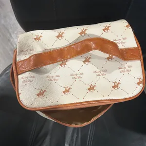 Beverly Hills Polo Club Cream and Brown Patterned Makeup bag thumbnail 6