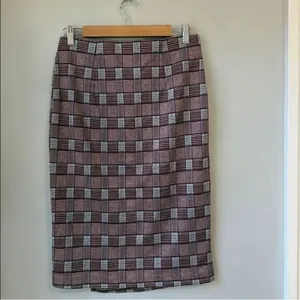 NWT Anthropologie Sanctuary Plaid Pencil Faux Wrap Skirt thumbnail 5