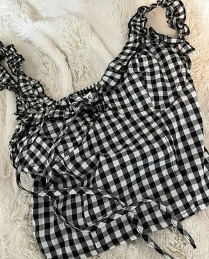 Tiger Mist Gingham Top thumbnail 6
