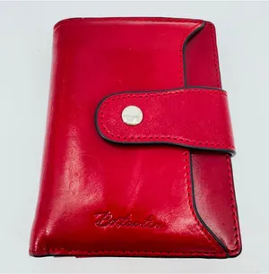 Bostanten Lnna Leather Wallet Red Cowhide thumbnail 1