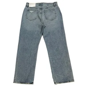 NEW LOFT Size 30 10 Petite 10P Straight Leg Jeans Distressed High Rise thumbnail 2