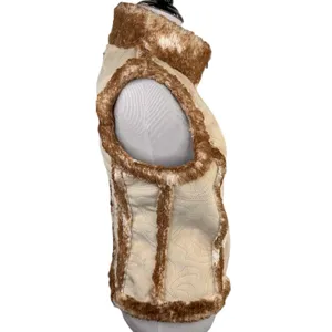 Ariat Brown Quilted Zippered Front Vest Size Medium thumbnail 6