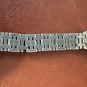 Vintage Milan Quartz Watch water resistant hour and day silver band gold numbers thumbnail 3