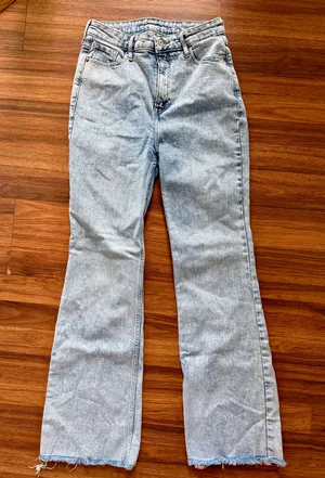 Light Wash Flare Old Navy Jeans High-Waisted thumbnail 1