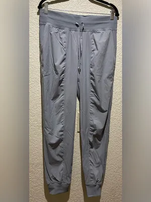 Lululemon Dance Studio Slate Gray Drawstring Jogger Pants Size 10 thumbnail 2