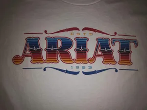 Womens small Ariat Serape Style high low drop tail hemline TShirt thumbnail 4